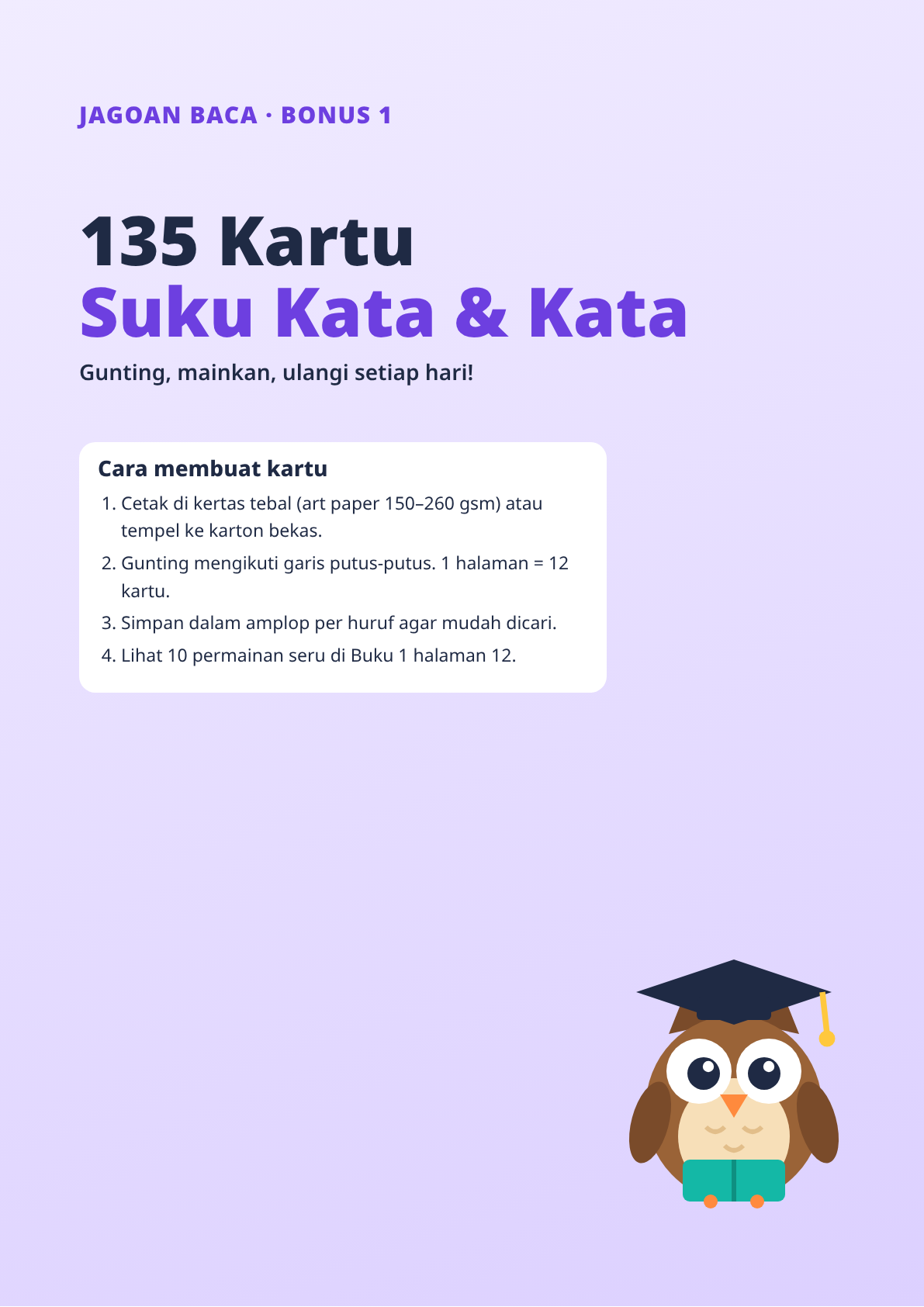 Bonus 1 Kartu Suku Kata